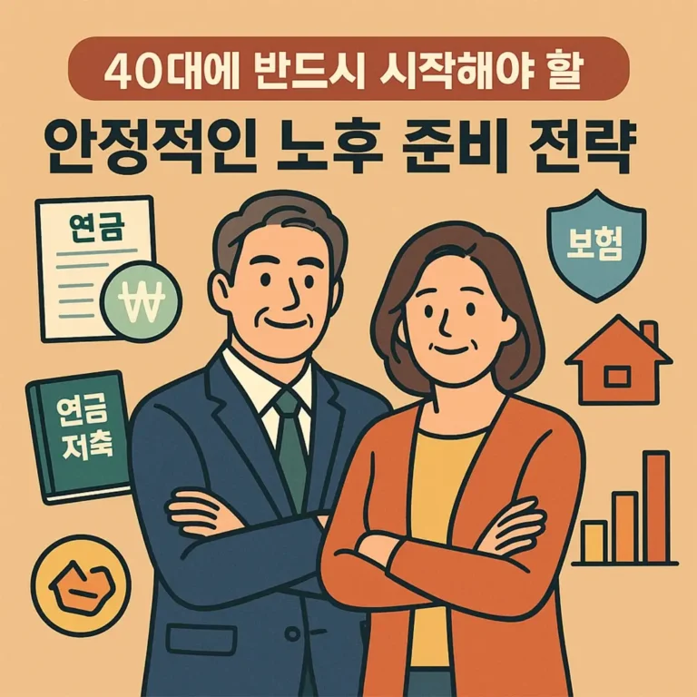40대 노후준비 반드시 시작해야 할 안정적인 전략 (1)