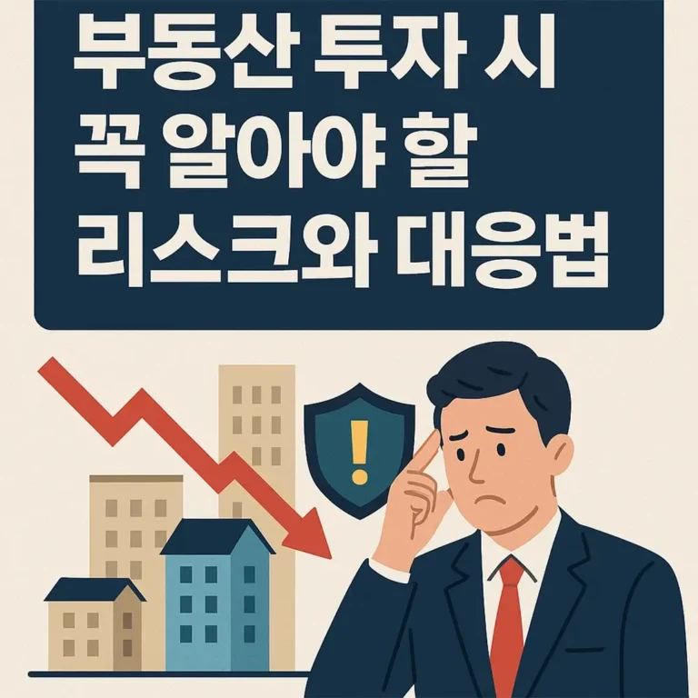 부동산 투자 시 꼭 알아야 할 리스크와 대응법 (1)