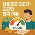 신용등급 관리가 중요한 진짜 이유