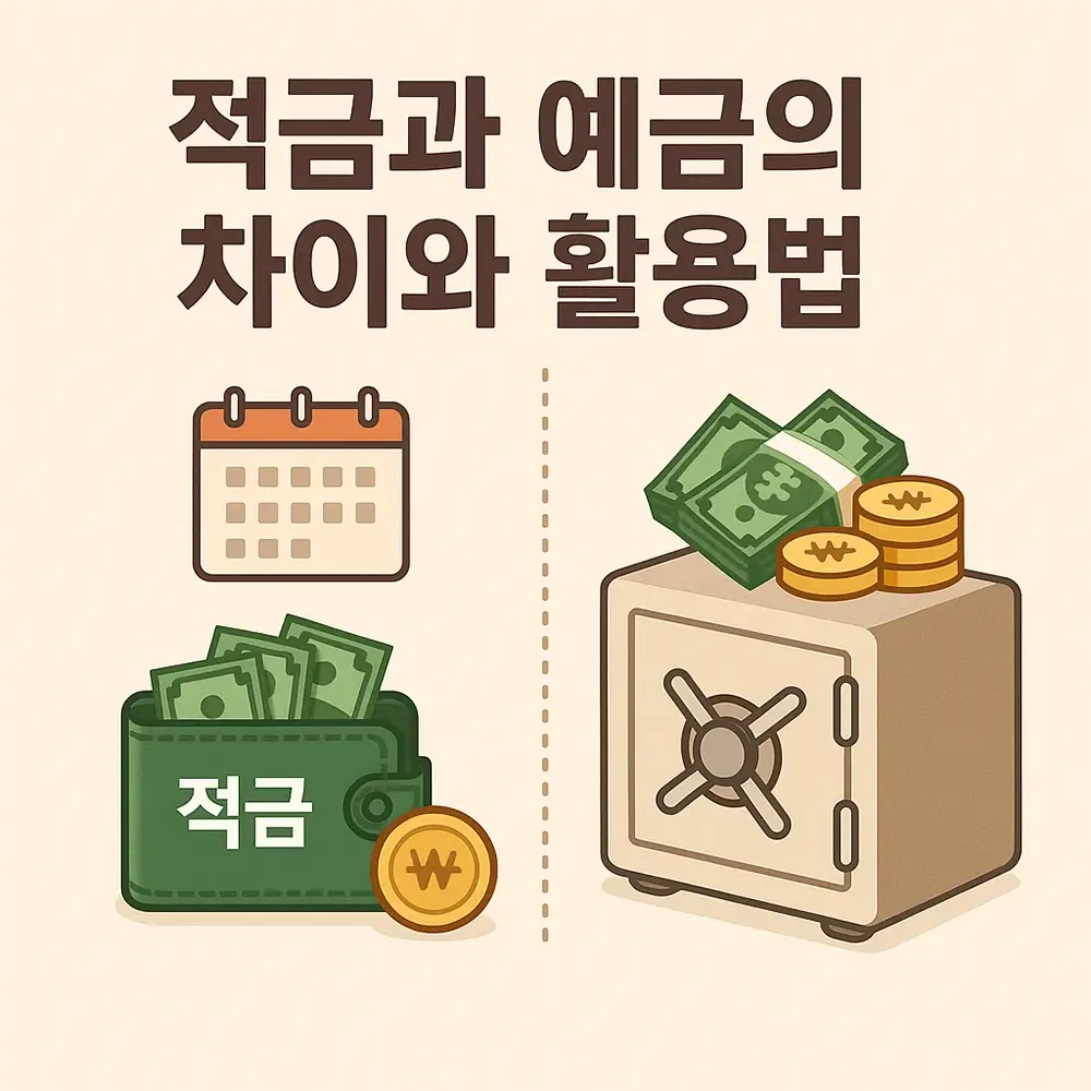 적금과 예금의 차이와 활용법