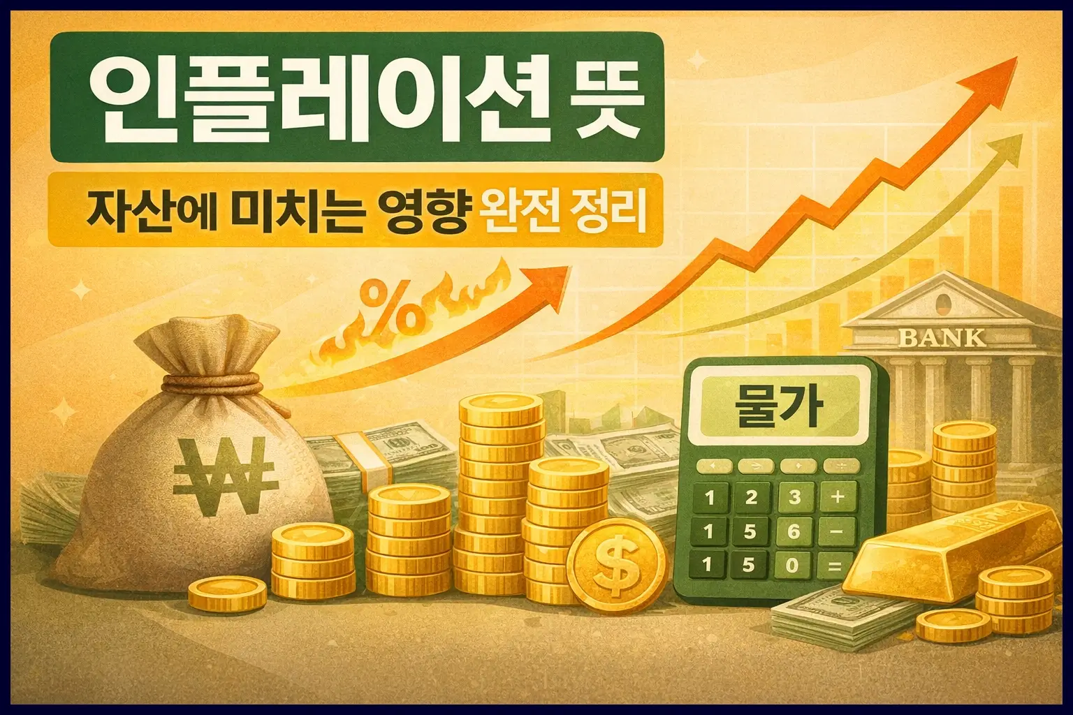 인플레이션 뜻과 자산에 미치는 영향 완전 정리