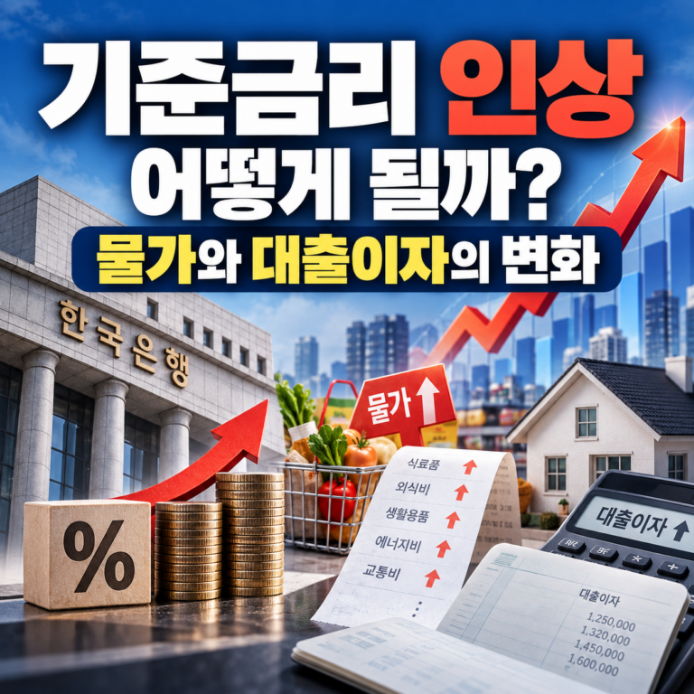 기준금리 인상, 물가와 대출이자 변화