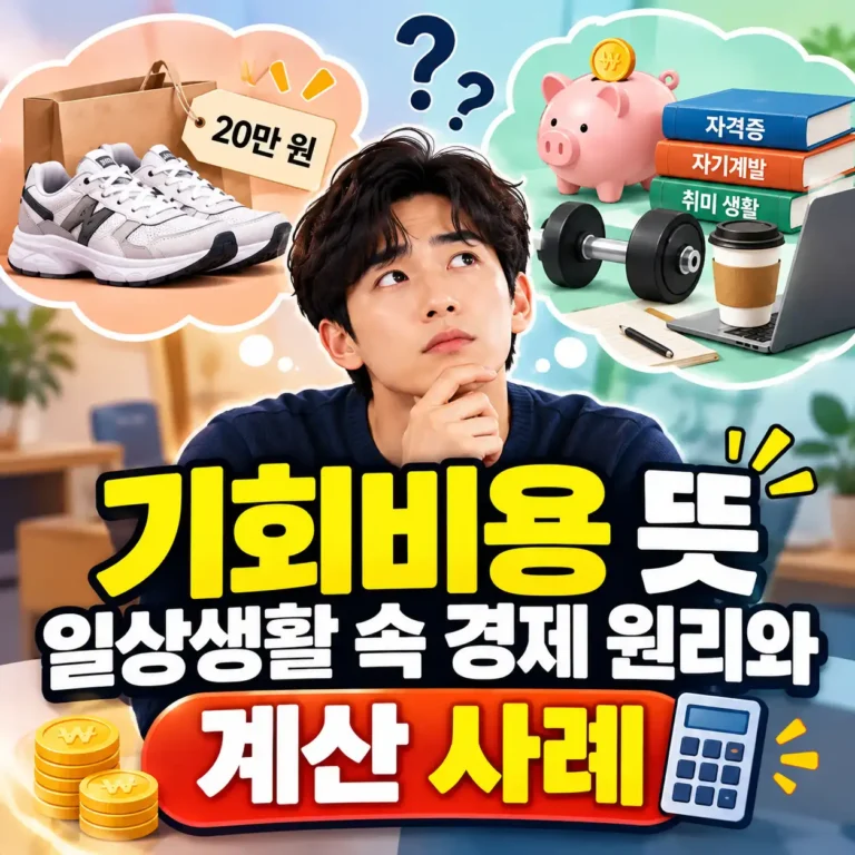기회비용, 일상 속 경제 선택 (1)