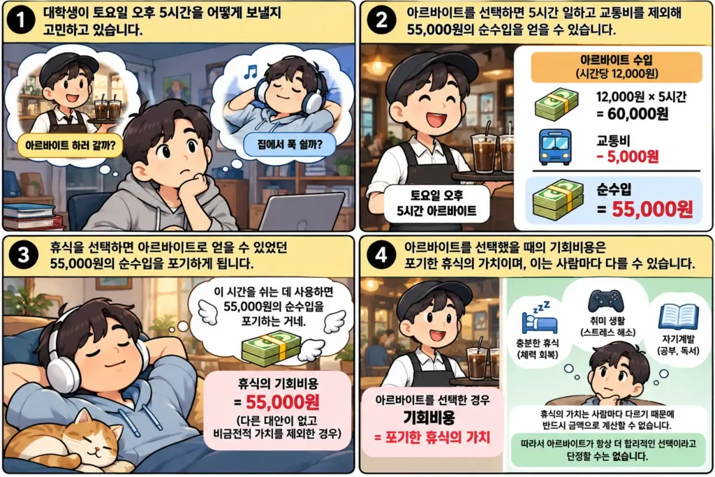 대학생의 주말 선택과 기회비용 (1)