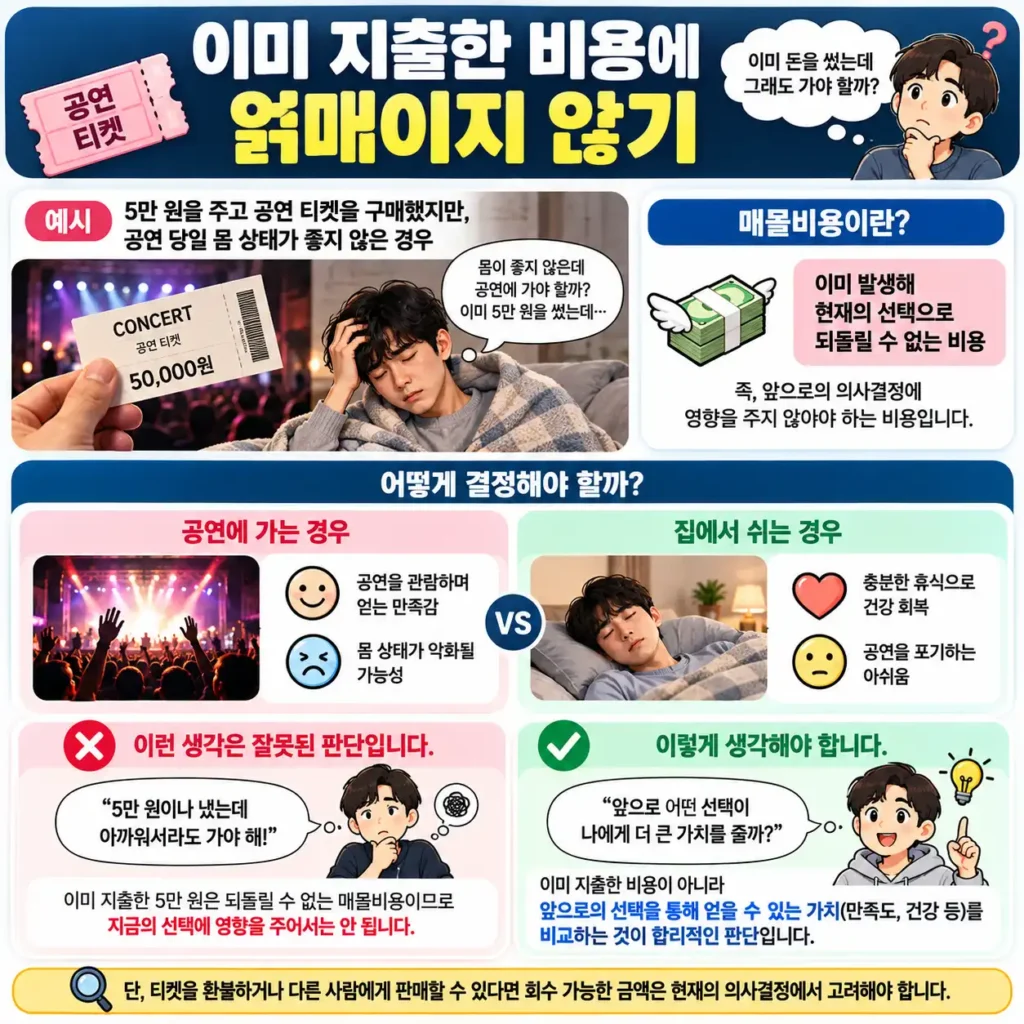 매몰비용에 얽매이지 않는 합리적 선택 (1)