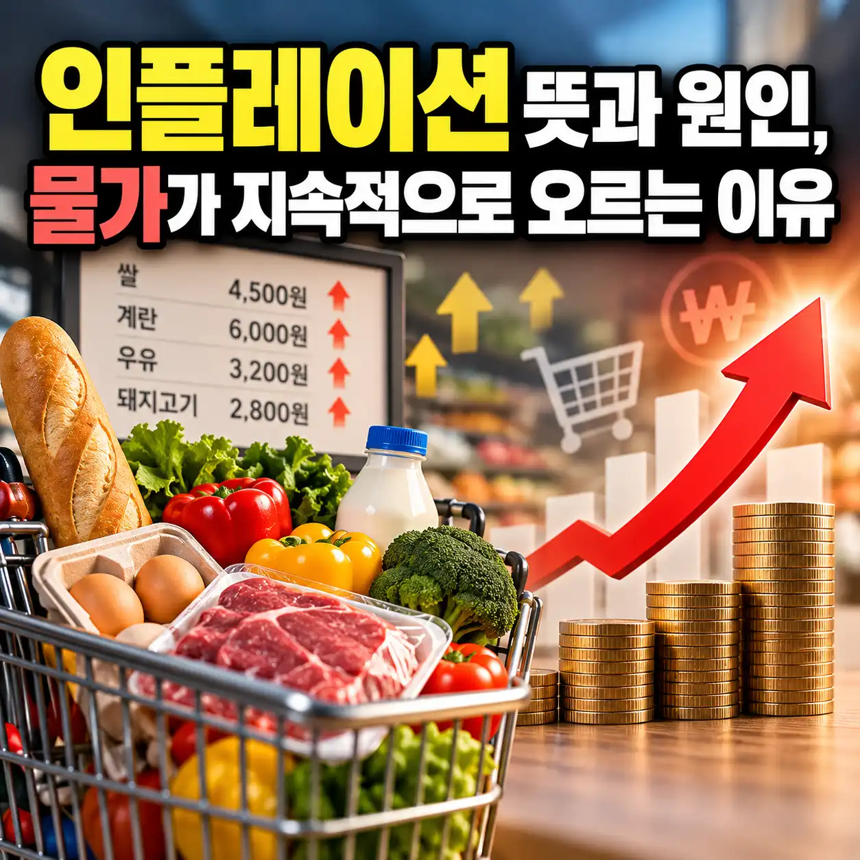 인플레이션 뜻, 물가 상승의 이유 copy